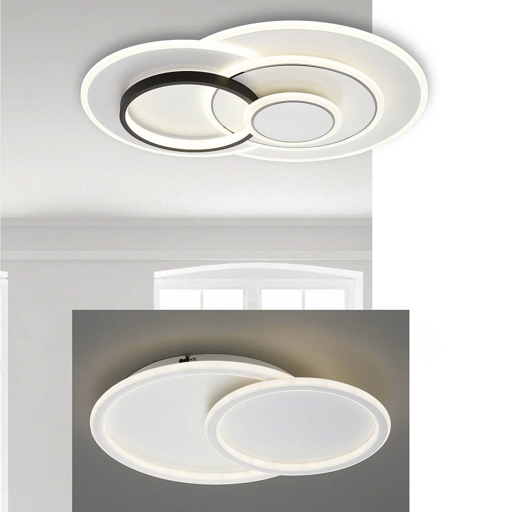 現代風LED80W/72W金屬烤漆三色變光吸頂燈18-61511、61512