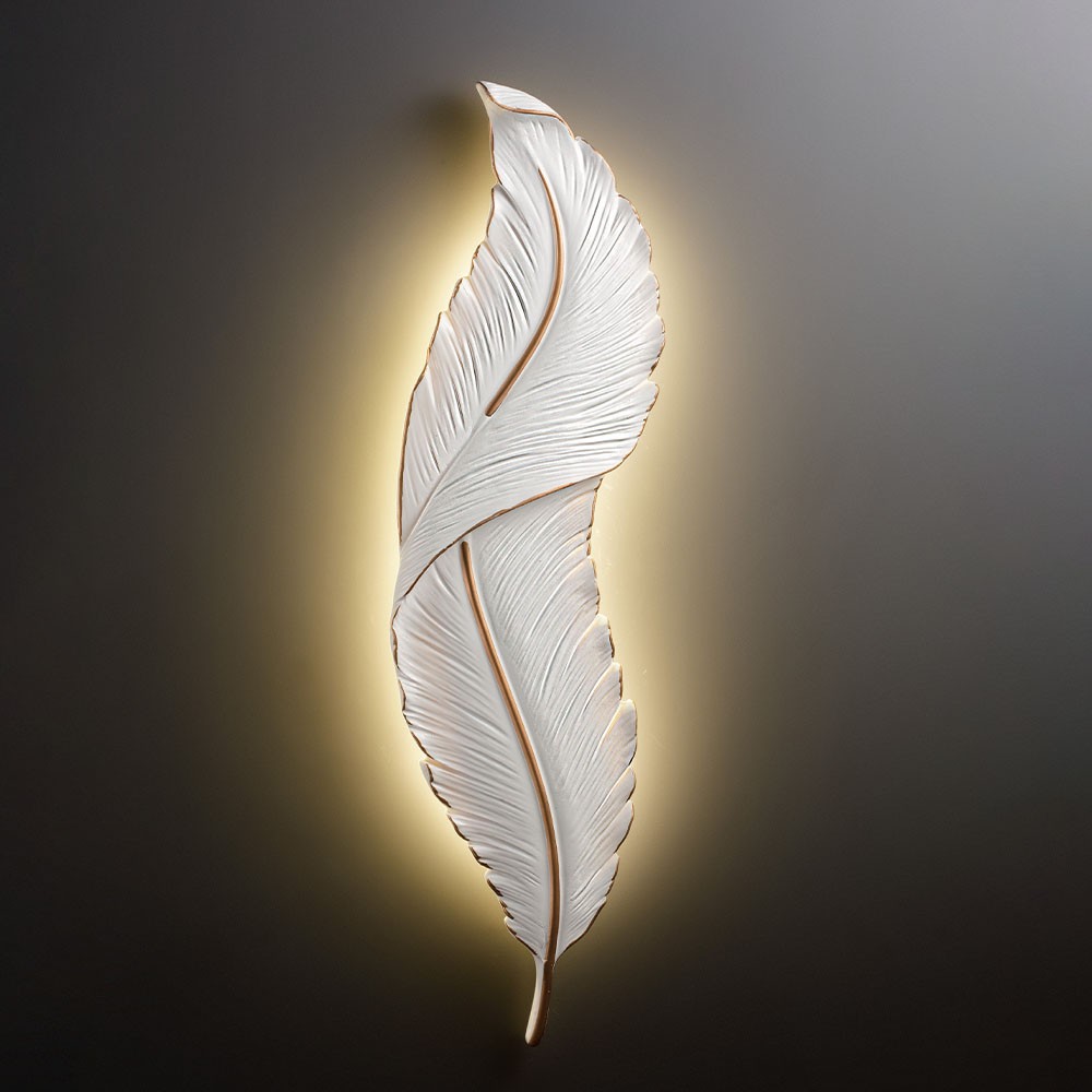 LED 現代風羽毛造型壁燈22-7186-1