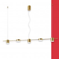 LED 工業風鋁合金電鍍造型吊燈（黃光） 18-60771