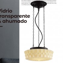 工業風金屬玻璃藝術造型吊燈 18-61121