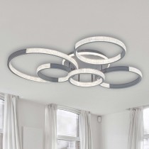 現代風LED148W灰色圓形造型三色變光吸頂燈18-61341