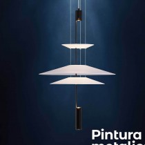現代風LED7W金屬黑/白壓克力極簡約吊燈18-61661