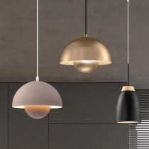 現代風金屬烤漆/鋼材電鍍/金屬烤漆木材吊燈18-62021、62022、62023