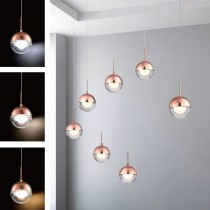 LED電鍍玫瑰金吊燈22-7017