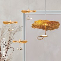 LED現代風金箔吊燈22-7166