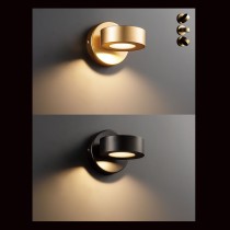 LED 6W 工業風鋁製壁燈（3000K．黃光） 40-71431、71432