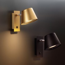 LED 5W 現代風特殊霧金／黑色壁燈（附開關）40-71591、71592