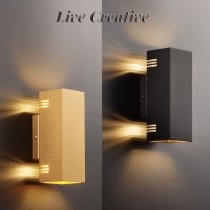 質感特殊霧金/黑色壁燈（附LED G9 燈泡） 40-71671、71672