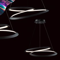 LED三色變光簡約線條吊燈 40-70201