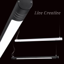 工業風LED白色/黑色壓克力辦公室吊燈 40-72401、72402