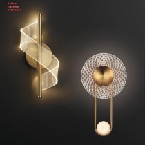 現代風LED6W金屬烤漆壓克力/LED8W鋼材玻璃圓球壁燈18-62881、62882
