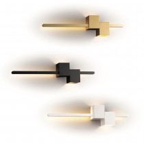 現代風LED12+7W金屬金/黑/白色黃光壁燈18-63151、63152、63153