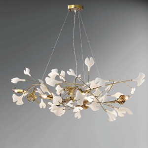 現代風鋼材陶瓷造型吊燈 18-60061