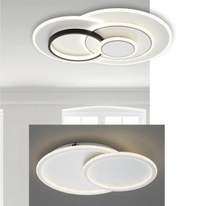現代風LED80W/72W金屬烤漆三色變光吸頂燈18-61511、61512