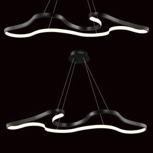 LED 52W 工業風黑色線條吊燈 40-71621